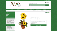 Desktop Screenshot of naturescornerflorist.net